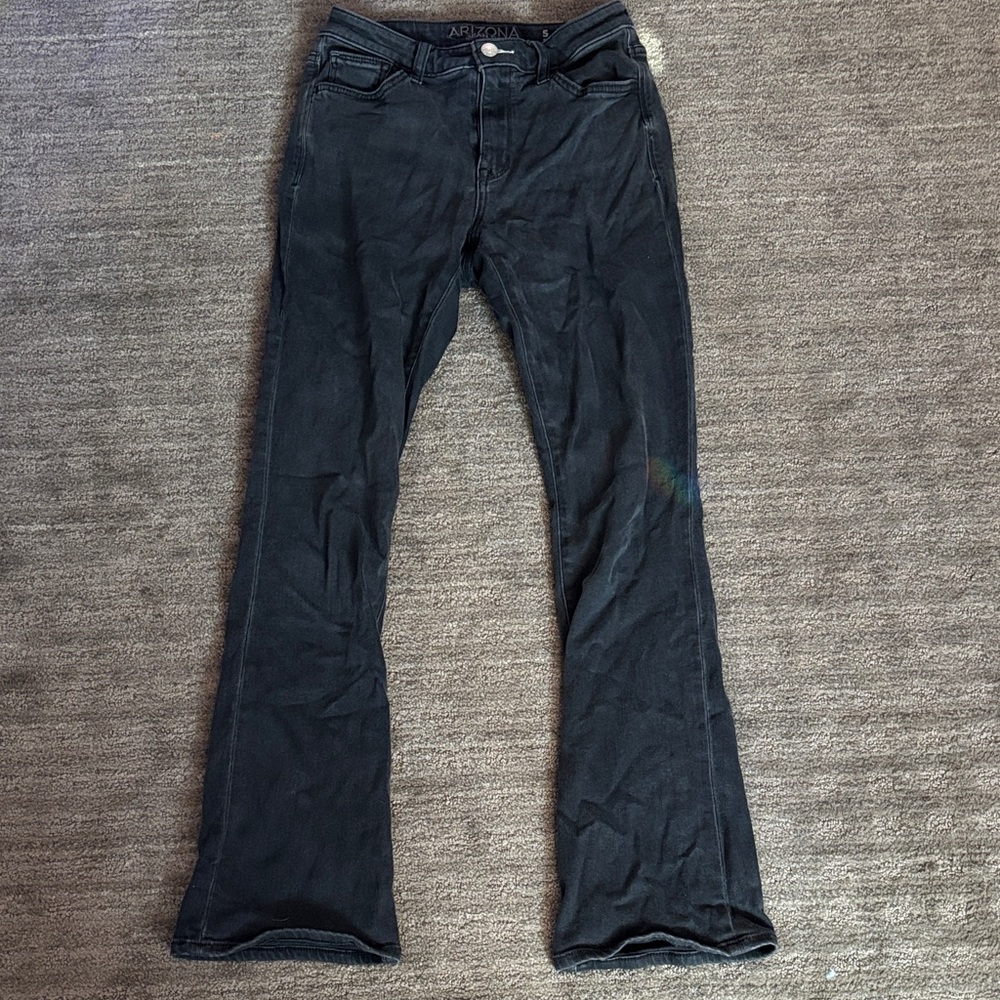 Arizona Jean Company Women's Dark Flare Jeans